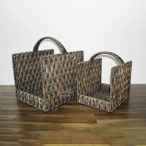 Eco-Friendly Handmade Seagrass <b>Wicker</b> Log <b>Storage</b> <b>Basket</b>, Natural Crafts For Kitchen & Living Room - Product Image 2