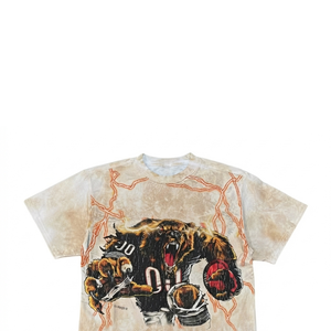 Camiseta Oversize Personalizada con Cuello Redondo, Estilo Vintage, Look Urbano, Manga Corta, Algodón Jersey, Unisex - Product Image 3