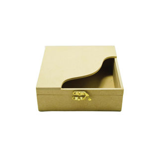 Caja de pañuelos de lujo con incrustaciones de hueso, cubierta cuadrada decorativa de madera, dispensador de servilletas con patrón geométrico para hotel y hogar - Product Image 5