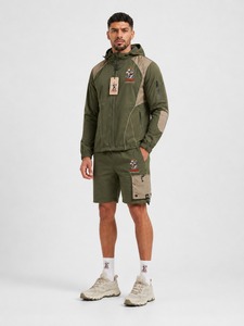 Ensemble veste coupe-vent et short de qualité supérieure, conçu pour l'entraînement sportif, les voyages et les activités quotidiennes, confort optimal - Product Image 5