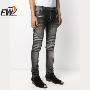 Jeans de mezclilla vintage de corte holgado y oversize al por mayor OEM, cintura media, lavado de color, tela de punto de alta calidad, ropa de moda para hombre - Product Image 3