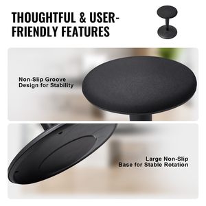 Chaise de bureau active réglable en hauteur de 21,7 à 28,3 pouces, tabouret oscillant en fer, siège flexible pour une meilleure concentration et une meilleure posture - Product Image 5