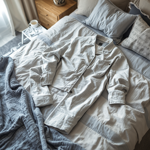 Elegant Linen Terry Sleepwear with Pockets Comfortable Functional Loungewear OEM/ODM Customization - Product Image 5