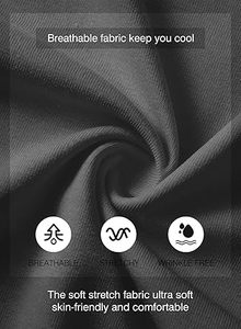 เสื้อยืดคอกลมทรงฮิปสเตอร์ฮิปฮอป JMIERR แพ็ค 3 ตัว ผ้าสแปนเด็กซ์/โพลีเอสเตอร์ ระบายอากาศได้ดี ต้านเชื้อแบคทีเรีย ผ้าด้านหน้า 220 กรัม - Product Image 5