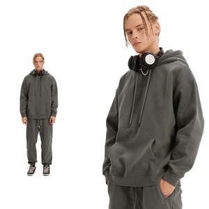 Conjunto de Sudadera con Capucha Extra Grande, Ropa Deportiva Personalizada, Traje Deportivo Transpirable y Moderno para Invierno - Product Image 4