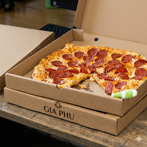 Cajas de Cartón Corrugado Reciclado Impresas Personalizadas de 20 Pulgadas, Diseño en Relieve, Biodegradables, Reutilizables, para Pizza, Comida para Mascotas, Bocadillos, Sushi - Product Image 1