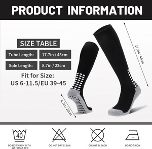 Wholesale Knee High <b>Grip</b> Soccer <b>Socks</b> Non Slip Cushioned Football Basketball Team Sports <b>Socks</b> For Men Women OEM ODM <b>Custom</b> - Product Image 3