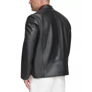 Top Selling High Quality <b>Sheep</b> <b>Skin</b> <b>Jacket</b> Winter Men's Front High Street Style Stand Collar Waterproof Breathable All Colors - Product Image 2