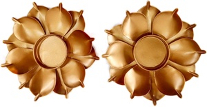 Handmade <b>Copper</b> Lotus Flower Tealight Candle Holder Decorative <b>Table</b> Centerpiece for Wedding Home Decor Bulk - Product Image 6