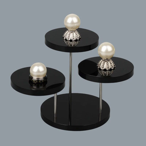 <b>Small</b> Acrylic <b>Display</b> 3 Step Round <b>Stand</b> for Jewelry and Decorative items Organizer Tabletop Clear Acrylic Riser <b>Display</b> - Product Image 6