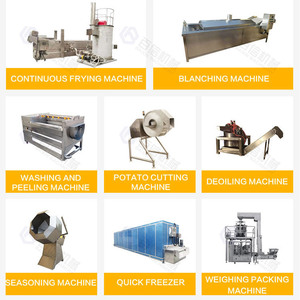 Baixin 100-1000 KG/H ligne de production complète de frites surgelées ligne de fabrication de chips de pommes de terre industrielles électriques à grande sortie - Product Image 5