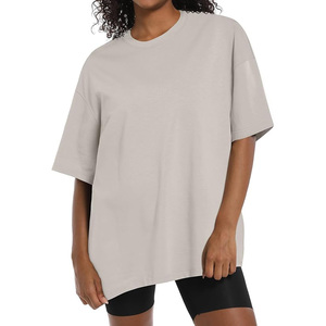 Camiseta Verde Oversize para Mujer, Manga Corta, Cuello Redondo, Corte Holgado, Algodón Jersey, Estilo Casual Primavera-Verano - Product Image 5