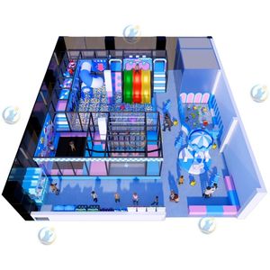 Equipo de juegos interior, área de juegos suave, piscina de bolas, tobogán, estructura de escalada, material de espuma PE, tamaño personalizado, soporta 500 kg - Product Image 1