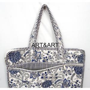 ART&ART Mochila para Portátil de Algodón con Estampado Blanco, Acolchada, Gran Capacidad, Informal, de Viaje, Ligera, Estilo Clásico, Textil - Product Image 4