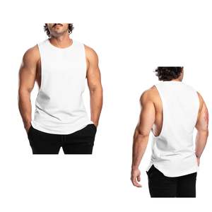 Débardeur de sport personnalisé pour hommes, vente en gros, sans manches, pour musculation, entraînement, fitness, sport - Product Image 1