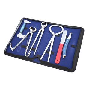 Juego de herramientas industriales para herradores con medidor de dolor de pezuñas, alicates de 12 pulgadas, alicates para potros, clincher, pulidor, cuchillo para pezuñas y cuchilla de bucle - Product Image 1