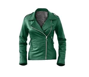 Plus Size Full Zipper Leather Jacket Women | Motor Biker genuine Leather Jacket <b>Quilted</b> Coat Ladies supplier pakistan - Product Image 1