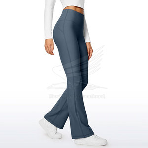 Legging évasé pour femme à prix de gros, léger, dernier design, personnalisable, pour le yoga - Product Image 4