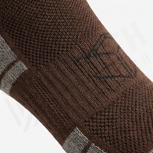 Brown Crew <b>Socks</b> Solid Color Breathable Hiking Sport <b>Socks</b> for Adults Autumn Wear - Product Image 5