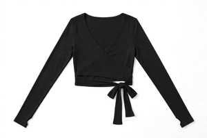 Women's Lace <b>Sweat</b> Wicking Yoga Set 2 Piece Cross Wrap Crop <b>Top</b> High Waist Straight Leg Pants Thumbhole Spandex/Nylon Workout - Product Image 3