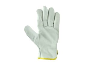 Gants de sécurité en latex 10 mil, respirants, lisses, antidérapants, avec poignets froncés, durables, usage général, bordure jaune - Product Image 3