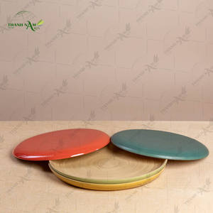 Plato de Bambú Natural Hecho a Mano, Ecológico, para Servir en el Hogar y la Cocina - Product Image 3