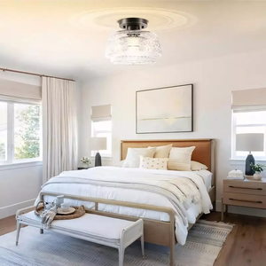 Plafonnier semi-encastré industriel SIMIG, <span class=keywords><strong>luminaire</strong></span> en verre globe doré pour couloir, entrée, cuisine, <span class=keywords><strong>salle</strong></span> <span class=keywords><strong>de</strong></span> <span class=keywords><strong>bain</strong></span> - Product Image 2