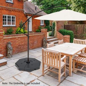 Ensemble de 4 poids pour parasol déporté de terrasse, plaque de base pour une stabilité parfaite - Product Image 4