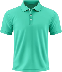 Polo à manches courtes pour homme, coupe classique, couleur marron, léger, confortable, décontracté, idéal pour le bureau, élégant, pour tous les jours - Product Image 5