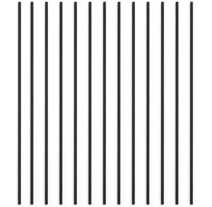 Rampe de balcon moderne en aluminium et fer EFS, finition noir mat, résistante à l'eau, montage sur terrasse, design contemporain, pour escalier et villa, garantie 1 an - Product Image 3