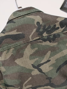 Chemise en jean à manches longues pour homme, imprimé camouflage, col rabattu, style décontracté, tissée, toutes saisons, coupe classique - Product Image 6