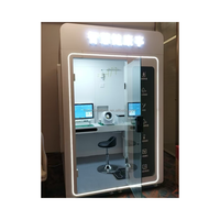 Huasheng Medical Doctorless Digital Health Booth Telemedicine Kiosk AI-Power Virtual Care Touchscreen untuk Penggunaan Umum Tenaga Surya API