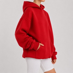 Sweat-shirts à capuche zippés brodés pour l'hiver, pour femmes, hommes et couples, en polaire unie, coupe classique, 100% coton biologique, anti-boulochage - Product Image 3
