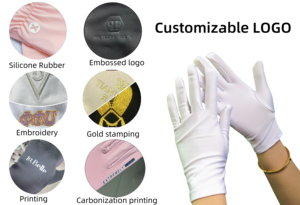 Gants en coton blanc pour femmes, soins cosmétiques de nuit, eczéma, peau sensible irritée, thérapie spa, mains sèches, hydratants, gants pour bijoux - Product Image 4