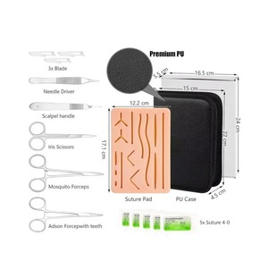 Class I Manual Surgical <b>Suture</b> Instrument Set for Medical Students Artificial Skin Teaching Tool Surgical Training Set - Product Image 1