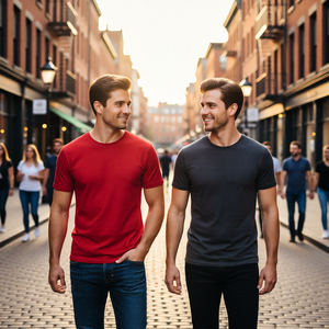 Camiseta Casual Premium para Hombre, 100% Algodón, 210 g/m², Cuello Redondo, Estampado, de Alta Calidad, Ecológica, de Secado Rápido y Transpirable, para Verano - Product Image 1