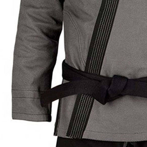Kimono de BJJ para Hombre, Corte Regular, Gris y Negro, Poliéster, Uniforme de Artes Marciales, Equipo de Entrenamiento Resistente - Product Image 5