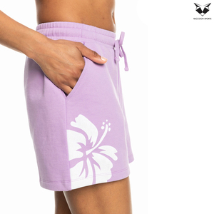 Shorts Deportivos para Mujer en Morado con Contraste Blanco, Producto Personalizado de Alta Calidad, Servicio OEM, Shorts para Verano - Product Image 4