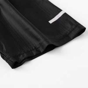 Men's Black Short Sleeve Sport T-<b>Shirt</b> <b>Geometric</b> Pattern Quick Dry Knitted O-Neck Regular Fit - Product Image 4