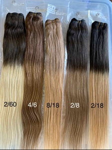 Wholesale 100% Natural Human Remy Indian Hair <b>Extensions</b> Double Drawn Kinky Straight Water Wave Style Soft <b>Braiding</b> - Product Image 5