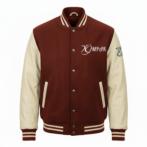 Manches en cuir de style américain professionnel, patchs brodés, vêtements en gros, style américain classique - Product Image 1