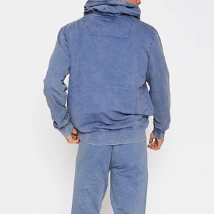 Survêtement décontracté à capuche en molleton avec logo personnalisé, 100 % coton, écologique, anti-humidité, vêtements de sport actifs pour la gym - Product Image 5