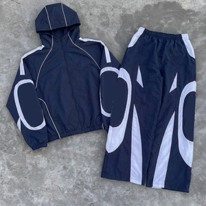 Custom Manufacturers Nylon Sporty Breathable Windbreaker Jacket & Tracksuit Pants <b>Joggers</b> for <b>Men</b> - Product Image 4