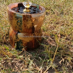 Brûleur d'encens Bakhoor en résine artisanale Royal Mabkhara Elite pour les cadeaux du Ramadan et de l'Aïd - Product Image 1