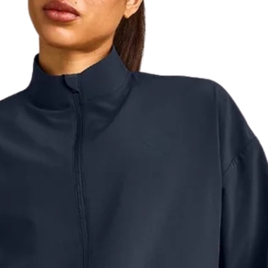 <b>Women</b> Bonded Performance <b>Jacket</b> Outdoor Fitness Sportswear <b>Lightweight</b> Wind Resistant <b>Jacket</b> Custom Apparel Supplier - Product Image 2