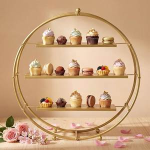 Base de Metal Premium para Tartas y Postres, Ideal para Presentaciones en Fiestas, Celebraciones de Bodas y Servicio Elegante - Product Image 6