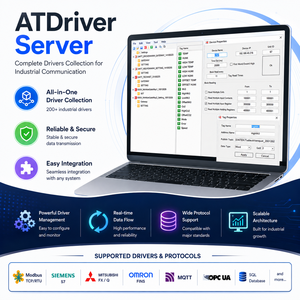 ชุดไดรเวอร์ PLC อุตสาหกรรมสำหรับ SCADA, IIoT และระบบอัตโนมัติ |   เซิร์ฟเวอร์ ATDriver - Product Image 1