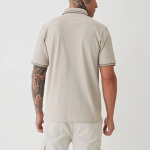 Camisetas de Hombre 100% Algodón al por Mayor, Tejido Sólido, Ecológicas, con Patrón de Canalé Personalizado, para Correr y Entrenar, OEM ODM - Product Image 3