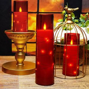 Candele LED Senza Fiamma per Atmosfera Romantica, Set da 5 Pezzi con Timer, Candele LED Tremolanti in Acrilico per un'Atmosfera Accogliente - Product Image 5