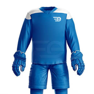 Uniforme de hockey sur glace personnalisé pour le jour du match, sublimé en usine, uniforme de hockey sur glace de qualité supérieure, vêtements d'équipe - Product Image 5